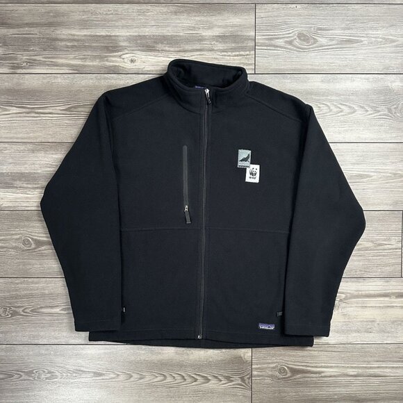 Patagonia Synchilla WWF Full Zip Fleece Sweater - Picture 1 of 6
